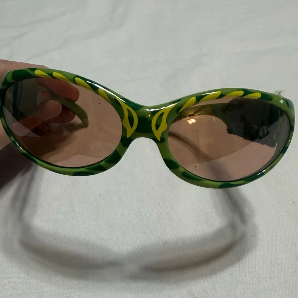 Green Dinosaur Pattern Sunglasses